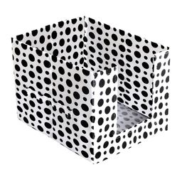 Kuber Industries Set Of 2 White & Black Printed Wardrobe Organisers With Handles image 4