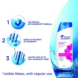 Head & Shoulders Unisex Smooth & Silky Shampoo 180 ml image 3