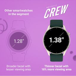 NOISE Crew 1.38" Round Display with BT Calling, Metallic finish, IP68 Rating Smartwatch image 5