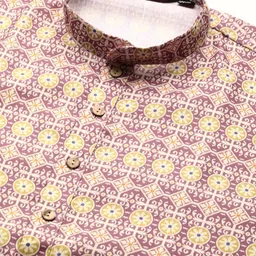MANQ Men Ethnic Motifs Printed Regular Kurta with Pyjamas image 3