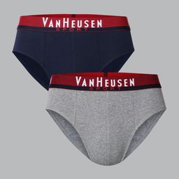 van heusen innerwear Van Heusen Men Pack of 2 Solid Plush Back Ultra Soft Briefs image 2