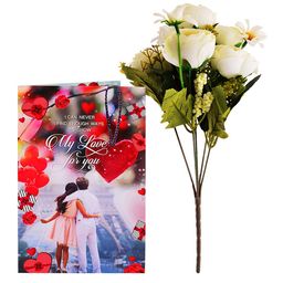 Archies Multicoloured Combo of Valentine's Day Flower & Greeting Card image 5