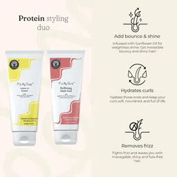 Fix My Curls Set Of 2 Leave In Cream & Defining Hair Gel - 50g Each image 2