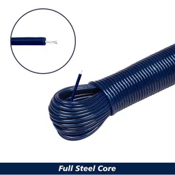 Kuber Industries 3Pcs Cloth Drying Wire Rope with 2 Hooks-20Mtr Each image 4