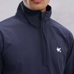 HRX by Hrithik Roshan Mock Collar Rapid-Dry Running Jacket with Toggle Hem image 5