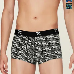 XYXX Pack Of 3 Printed Lightweight 4-Way Stretchable Modal Trunks XYTRNK3PCKN1040-picture-3