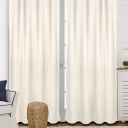 Saral Home Off White 2 Pieces Door Curtains-picture-32