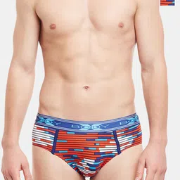 BODYX Pack Of 2 Striped Low-Rise Cotton Briefs BX01B-Print3-2PCS-S-image-37