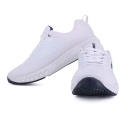 Sparx Men White & Navy Blue Mesh Running Non-Marking Shoes image 5