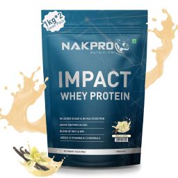 Nakpro Impact Whey Protein,  2.2 lb  Vanilla (Pack of 2) -27
