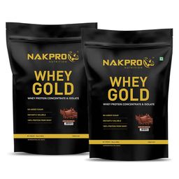 Nakpro Whey Gold Protein Concentrate,  4.4 lb  Double Rich Chocolate (Pack of 2) -image-21