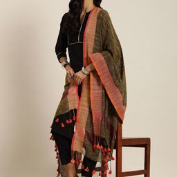 Taavi Woven Design Dupatta with Zari image 3