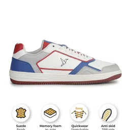 yoho Men Mid Top Colourblocked Lightweight Memory Foam Insole Basics Sneakers image 2