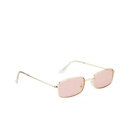 Ted Smith Unisex Pink & Gold Wayfarer Sunglasses with UV Protected Lens-TS-CANDY_GLD image 5