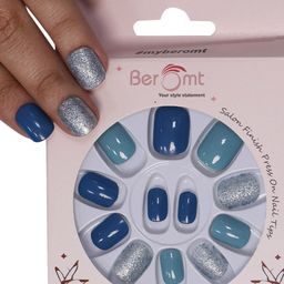 BEROMT Long-Lasting Reusable Lightweight Salon Finish Press on Nail Tips - Shade 629-20