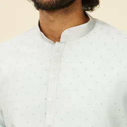 Manyavar Men Embroidered Regular Sequinned Kurta with Pyjamas image 2