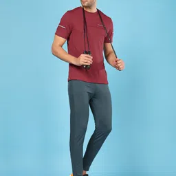 Technosport Men Slim Fit Active Track Pants with Rapid Dry Technology-13