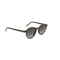 OPIUM Adult Grey Lens & Green Round UV Protected Sunglasses OP-1907-C04-Smoke-16