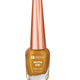 krayons Insta Dri Long-Lasting Smudge-Proof Sparkling Eyeliner 7ml - Golden 04 image 5
