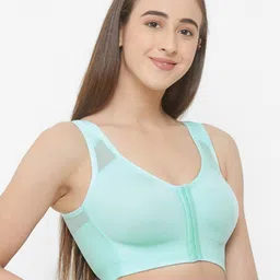 SOIE Women Front Closure Full Coverage Non Padded Non Wired Posture Correction Bra image 3