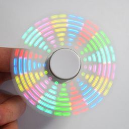 DIY Round Triangle LED POV Rotation Hand Spinner SMD Learning Kit image 3
