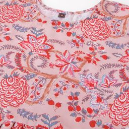 Lookmark Floral Printed Regular A-Line Kurta With Trousers & With Dupatta image 3