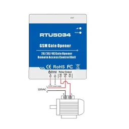 RTU5034 2G GSM Gate, Opener Access Relay Switch, Remote Control by Free Call, Home Alarm System Security, for Automatic Door Opener image 3