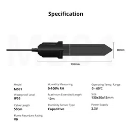 SONOFF MS01 Smart soil moisture sensor (RJ9 4P4C connector) image 3