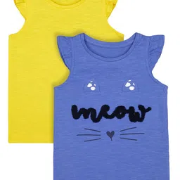 mothercare Girls Pack of 2 Printed Cotton Tops-picture-36
