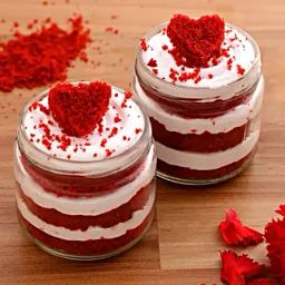Heart Red Velvet Cake Jar Set of 2-26