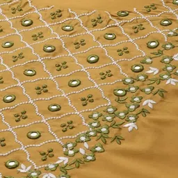 Lookmark Ethnic Motifs Yoke Design Thread Work Kurta With Trouser And Dupatta image 3