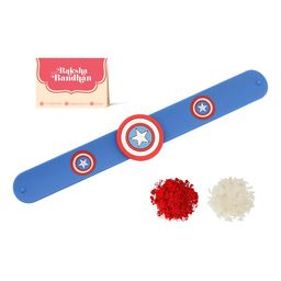 Voylla Kids Marvel Heroic Captain America Shield Wristbands Wraparound Rakhi image 5