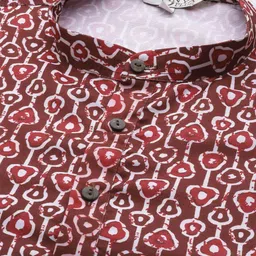 SOJANYA PLUS Men Plus Size Printed Regular Pure Cotton Kurta With Pyjamas image 4