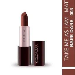 Colorbar Take Me As I Am Vegan Matte Refillable Lipstick with Vitamin E - Bare Dare 003 image 2