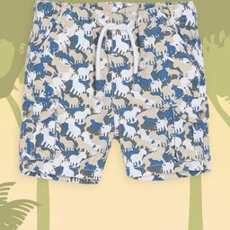 MINI KLUB Boys Grey Printed Regular Fit Regular Shorts-image-14