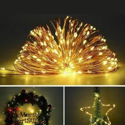 XERGY Yellow 8 Modes USB Powered 100 LED String Lights with Remote image 3