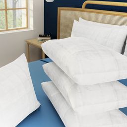 MAXNAP Sleep Support White Set of 2 Fibre Filled Polyester Lightweight Sleep Pillow image 4