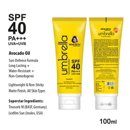 KEYA SETH Umbrella Sunscreen Solution for All Skin Types with SPF 40 - 100 ml image 3