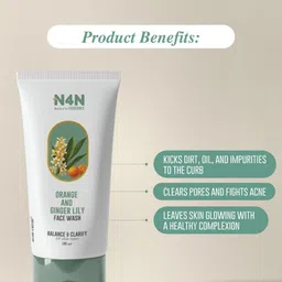 NATURE4NATURE Set of 2 Orange & Ginger Lily Face Wash - 100ml Each image 2