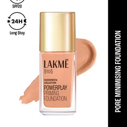 Lakme 9to5 Powerplay Priming Foundation, Built in Primer, SPF 20, Cool Ivory, 25 ml image 4