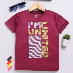 HRX by Hrithik Roshan Boys Typography Printed Rapid-Dry T-shirt-image-69