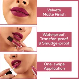 Renee Stay Forever Set Of 10 Matte Liquid Lipstick - 1ml Each image 2