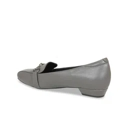 Inc 5 Grey Embellished Work Block Pumps with Buckles image 3