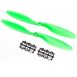 Pro-Range Propellers 1050(10X5.0) ABS Green 1CW+1CCW-1pair image 1