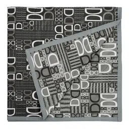 Kuber Industries Black Square D Print Both Sided Bed Server Food Mat image 3