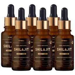 Nirvasa Shilajit Liquid (Pack of 6),  30 ml -20