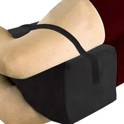 Kuber Industries Black Memory Foam Orthopedic Knee Support Pillow for Side Sleepers image 4