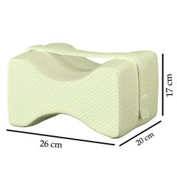 Kuber Industries Unisex Cream-Coloured Memory Foam Orthopedic Knee Support Leg Rest Pillow image 4
