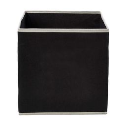 Kuber Industries Set Of 2 Black & White Fabric Foldable Large Cube Storage Boxes image 3