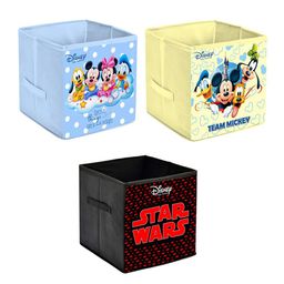 Kuber Industries Set Of 3 Disney Print Extra Large Foldable Storage Cubes With Handle image 3